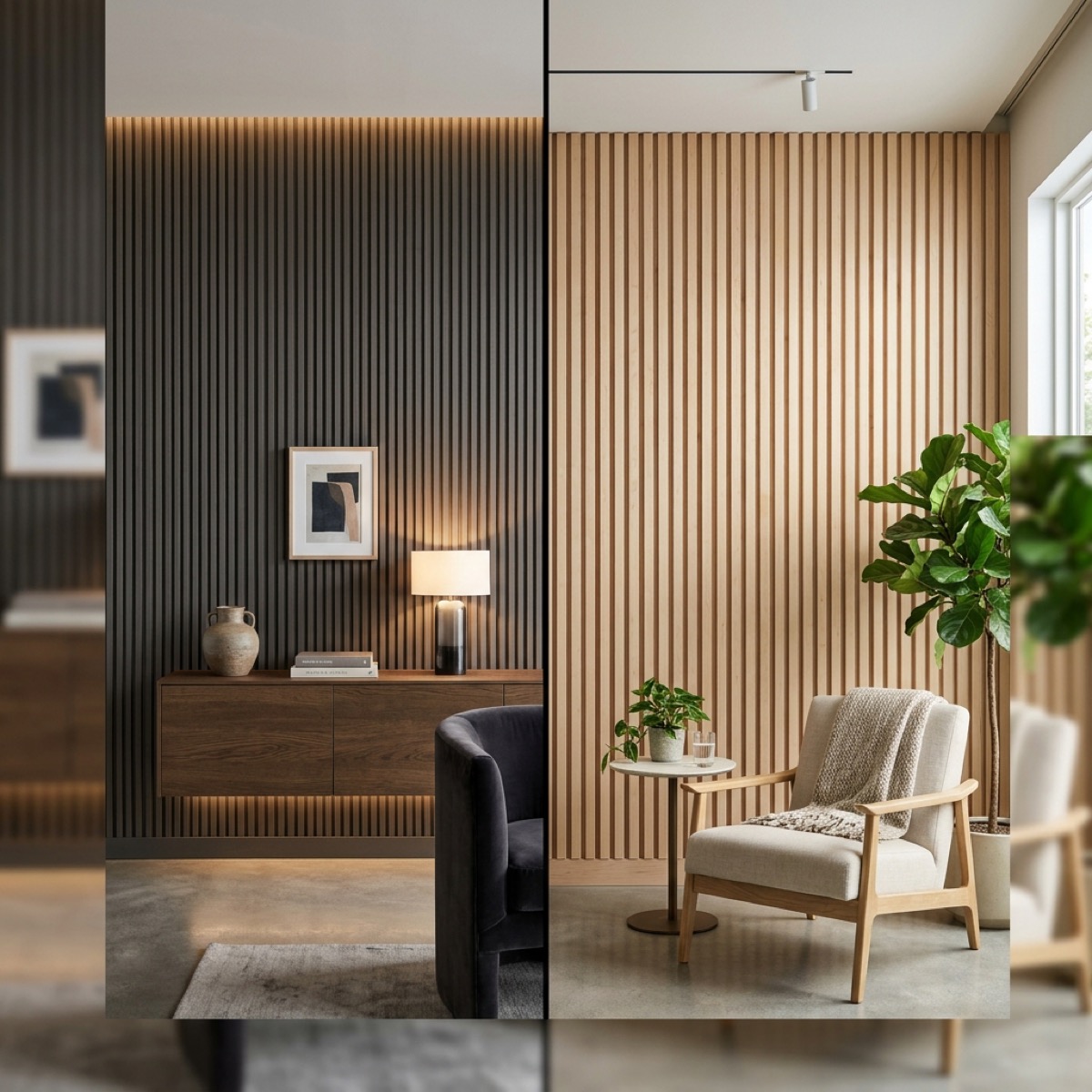 WPC vs Wood Slat walls
