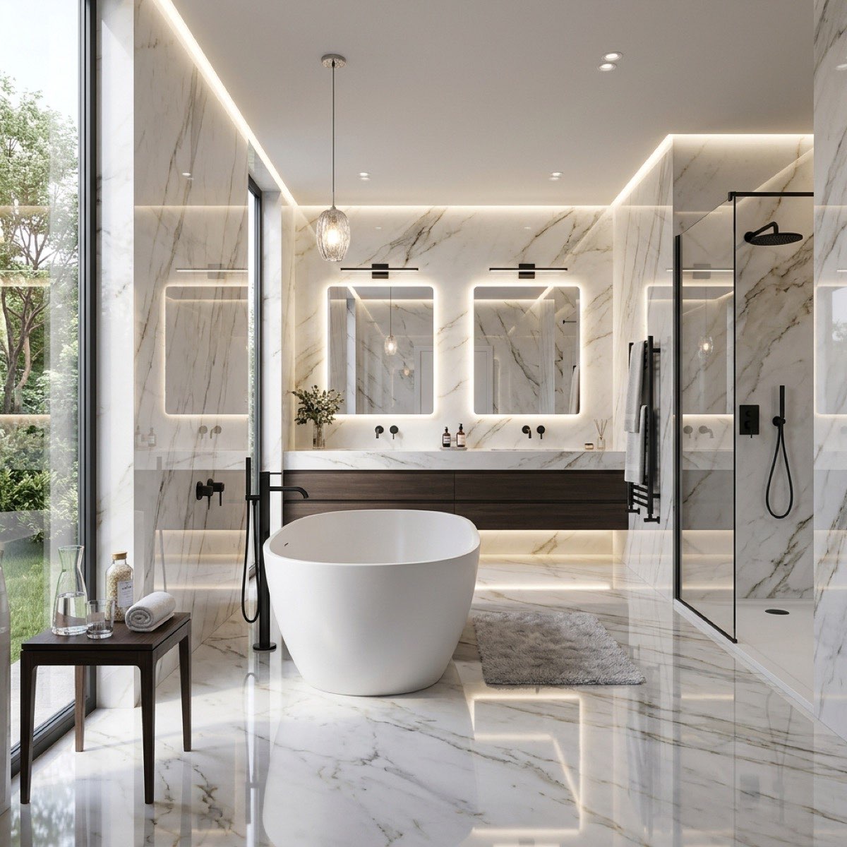 UV marble panels