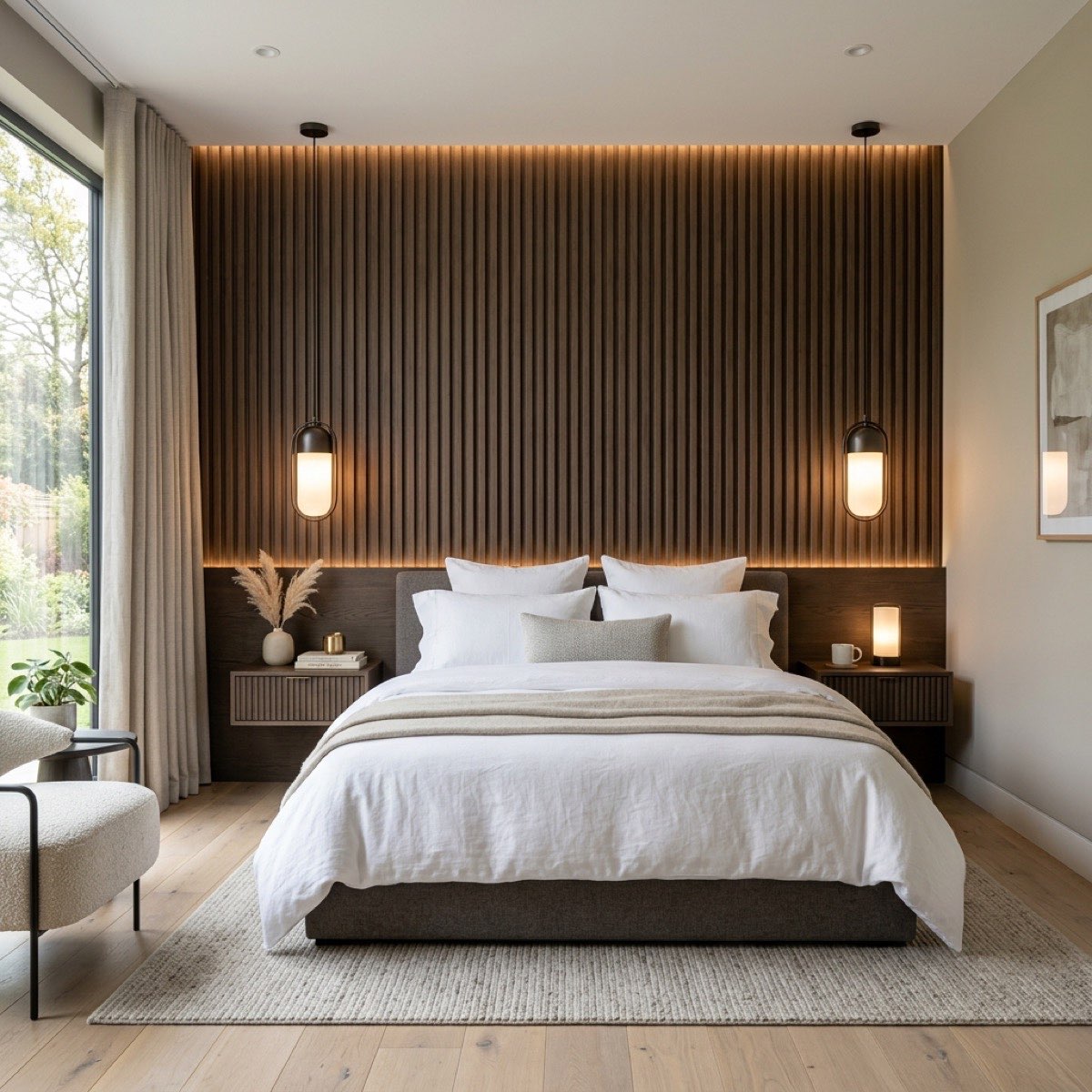 WPC bedroom headboard