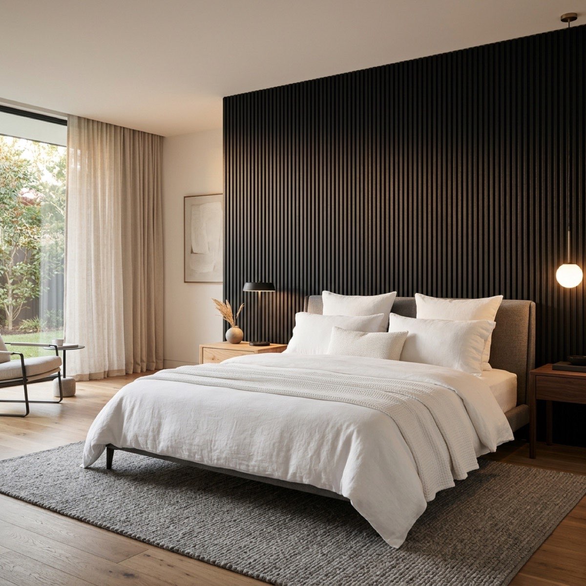 Accent wall panels showroom